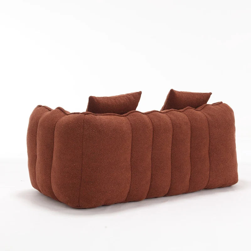 Fauteuil contemporain 65.1 en chenille capitonnée avec mousse haute résilience