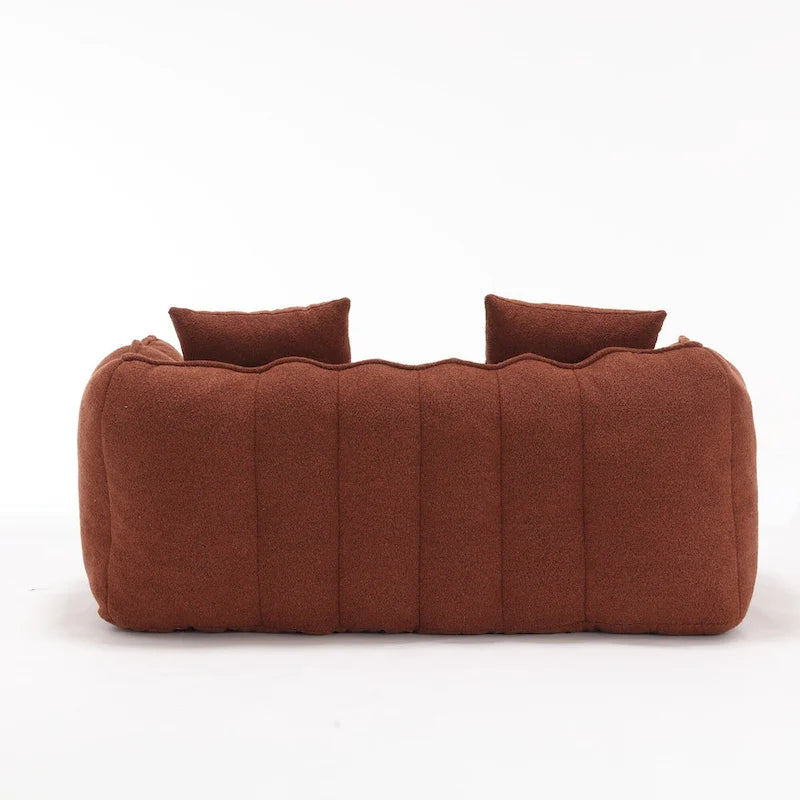 Fauteuil contemporain 65.1 en chenille capitonnée avec mousse haute résilience