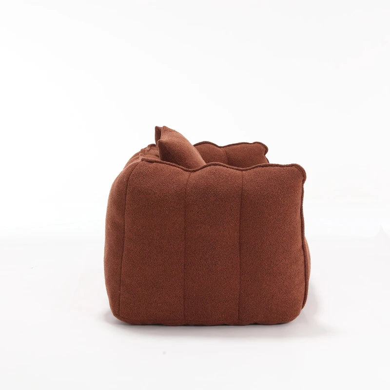 Fauteuil contemporain 65.1 en chenille capitonnée avec mousse haute résilience