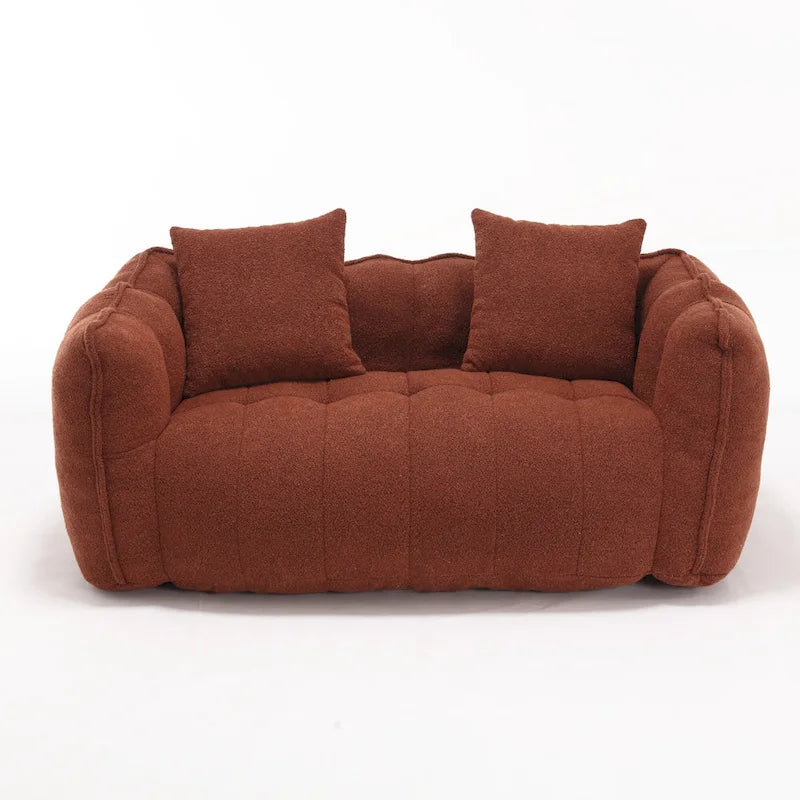 Fauteuil contemporain 65.1 en chenille capitonnée avec mousse haute résilience
