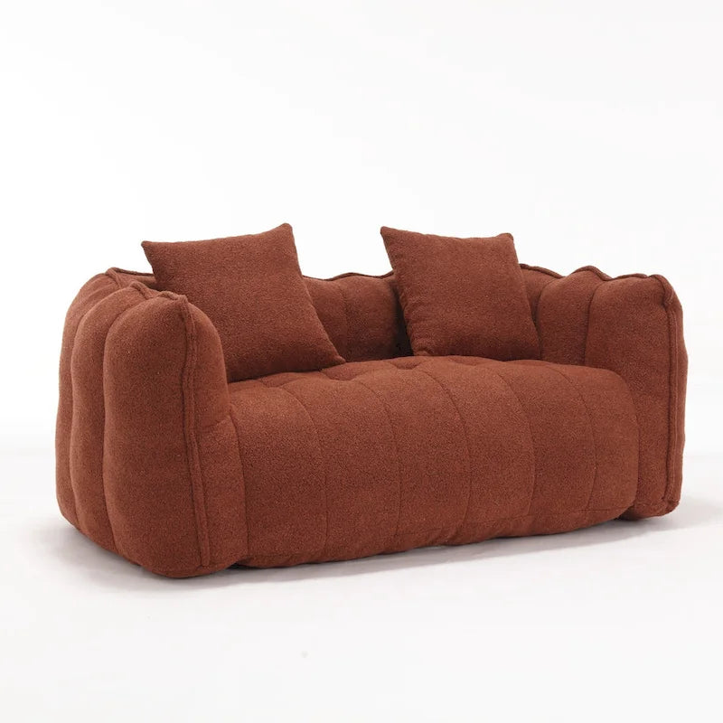 Fauteuil contemporain 65.1 en chenille capitonnée avec mousse haute résilience