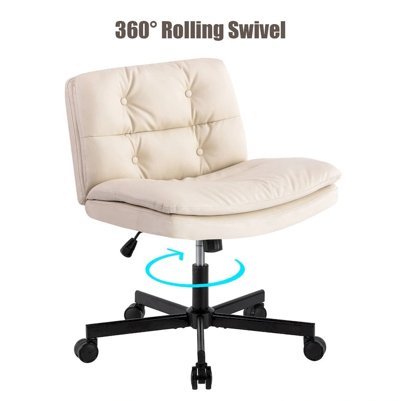 Größerer 360°-Drehstuhl für das Homeoffice mit Rollen