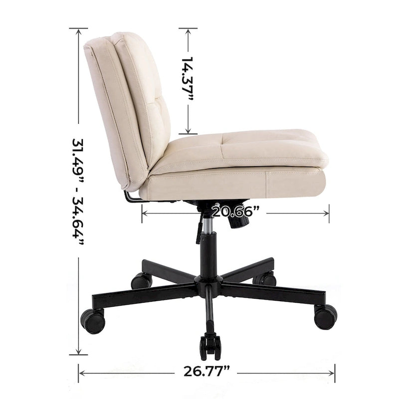 Größerer 360°-Drehstuhl für das Homeoffice mit Rollen
