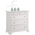 Cassettiera contenitore color bianco sporco con 4 cassetti