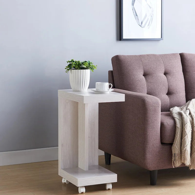 Otis Modern Mobile 18-inch 1-Shelf Side Table by Furniture of America