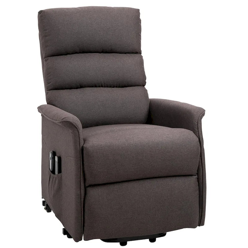 HOMCOM Electric Power Lift Recliner Massage Sofa Vibration with Remote for Elderly, Living Room Office Furniture