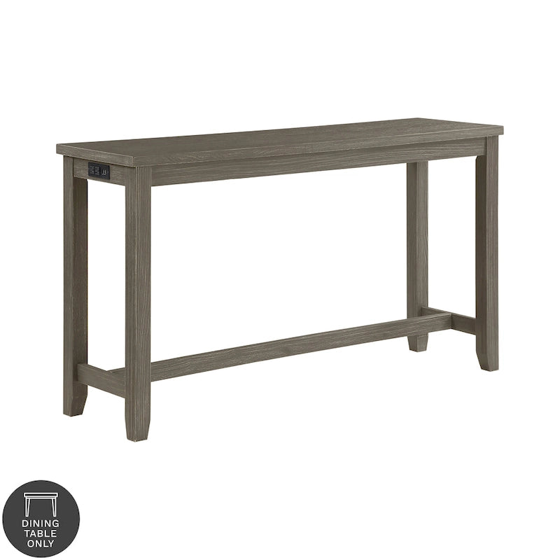 64-inch Contemporary Counter Height Table with Built-in USB Port