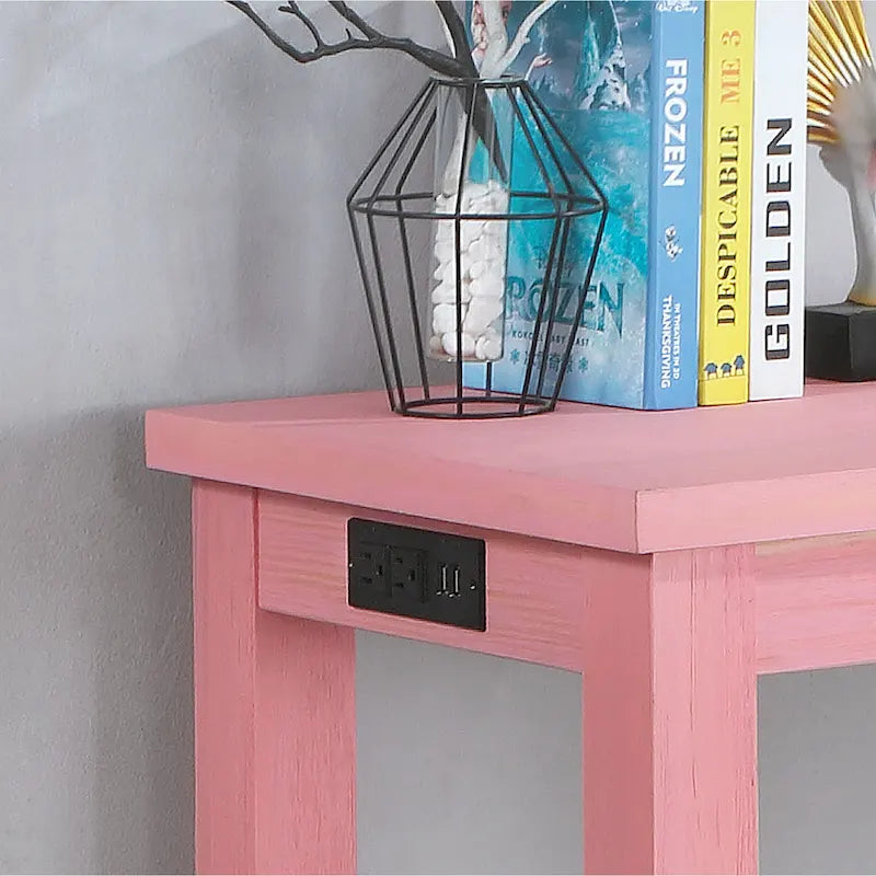 64-inch Contemporary Counter Height Table with Built-in USB Port
