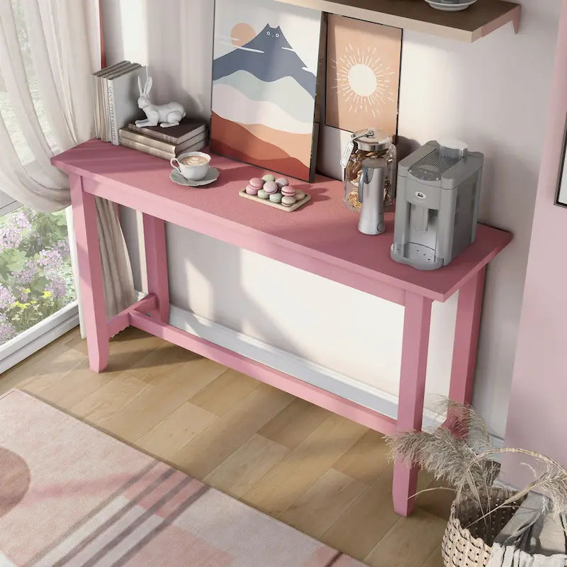64-inch Contemporary Counter Height Table with Built-in USB Port