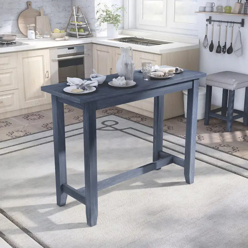 64-inch Contemporary Counter Height Table with Built-in USB Port