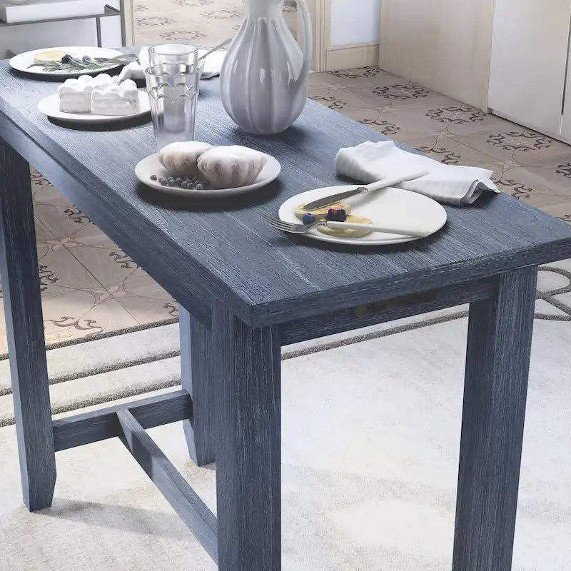64-inch Contemporary Counter Height Table with Built-in USB Port