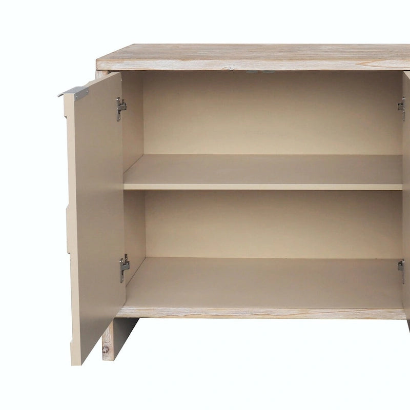 Sideboard-Buffetschrank im Landhausstil mit 4 Türen aus Holz
