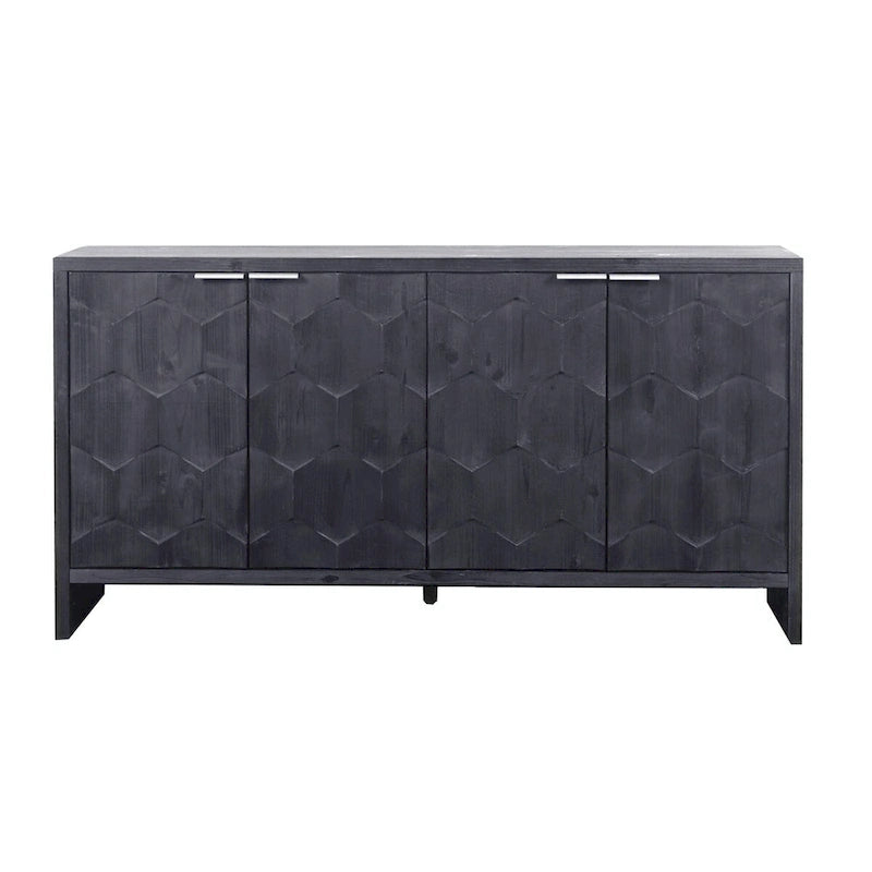 Sideboard-Buffetschrank im Landhausstil mit 4 Türen aus Holz