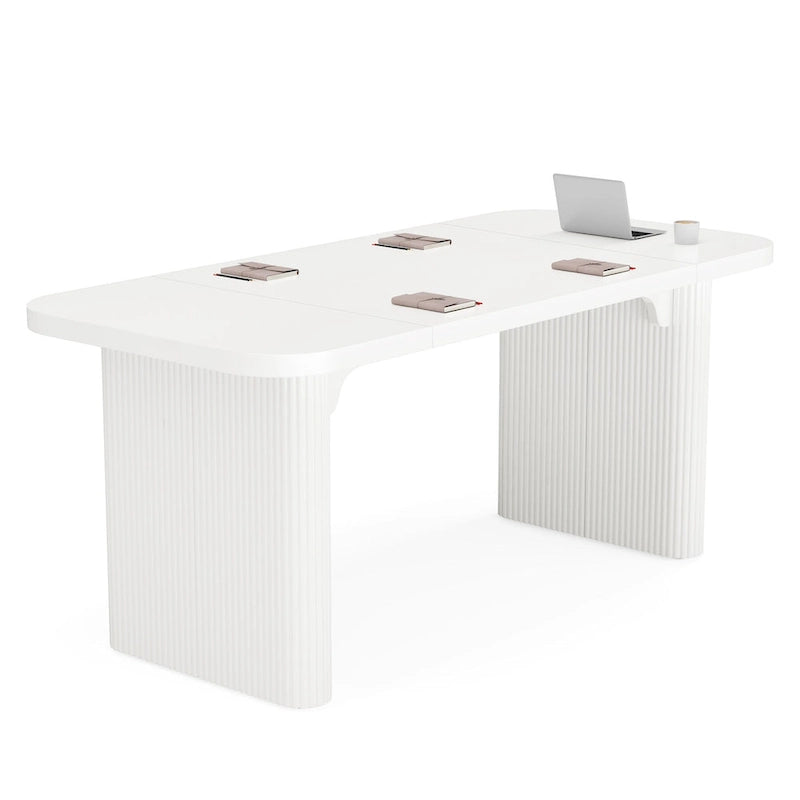 5FT rechteckiger Konferenztisch aus Holz, Bürotisch und Chefschreibtisch