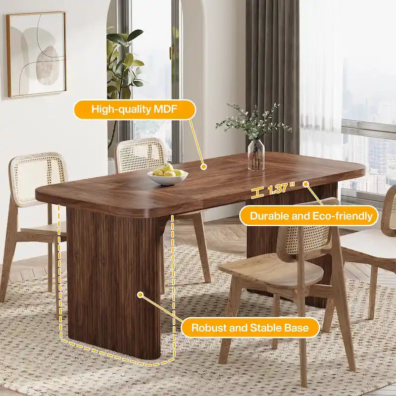 5FT rechteckiger Konferenztisch aus Holz, Bürotisch und Chefschreibtisch