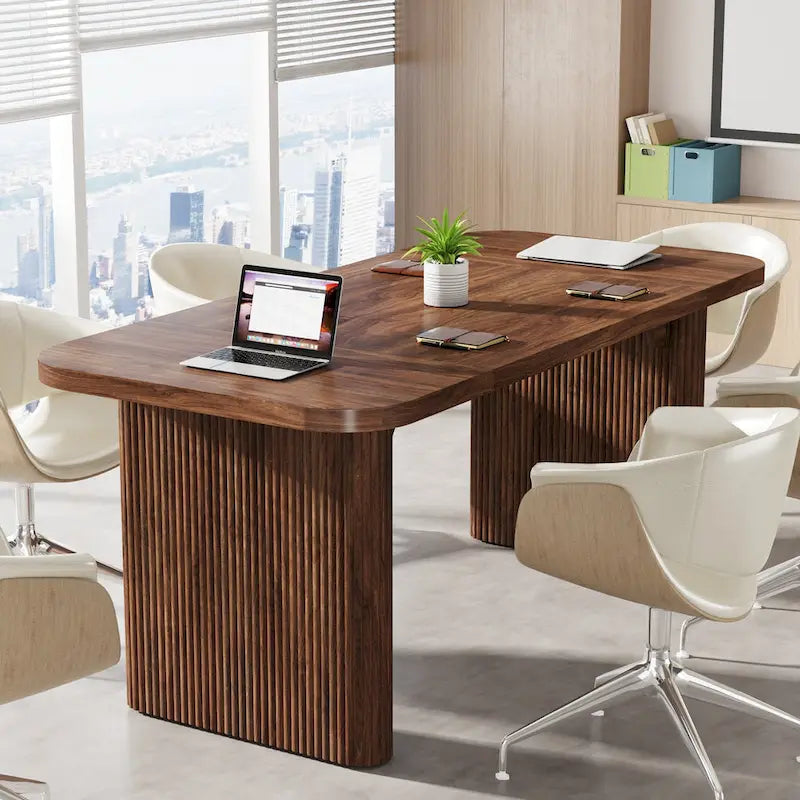 5FT rechteckiger Konferenztisch aus Holz, Bürotisch und Chefschreibtisch
