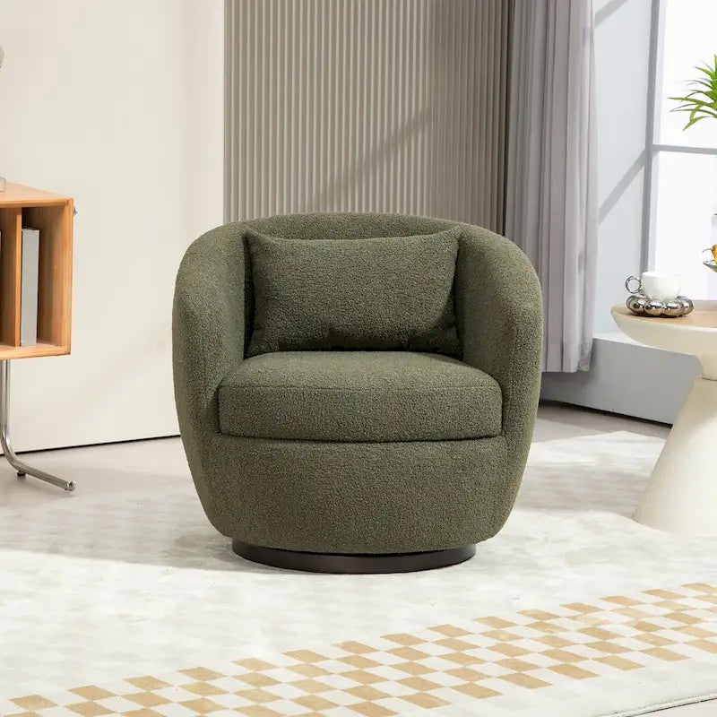 Moderner drehbarer Fasssessel für das Wohnzimmer