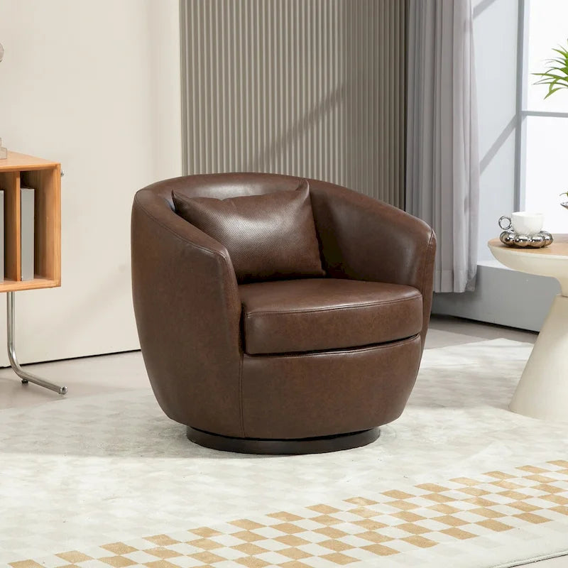 Moderner drehbarer Fasssessel für das Wohnzimmer
