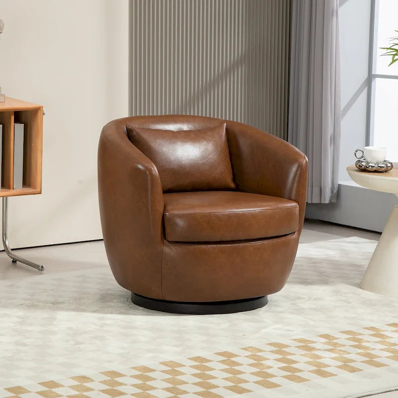 Moderner drehbarer Fasssessel für das Wohnzimmer
