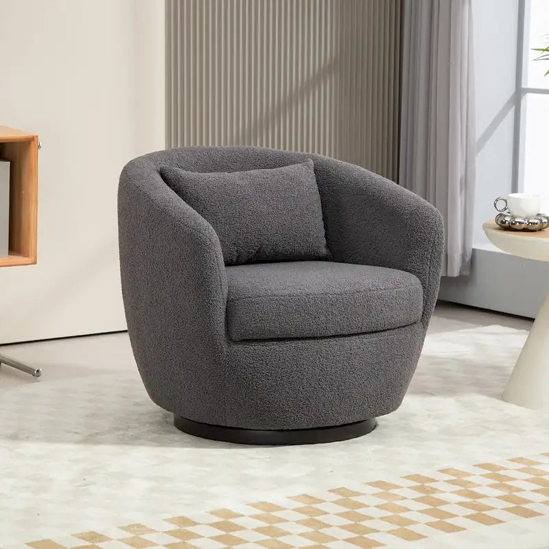 Moderner drehbarer Fasssessel für das Wohnzimmer