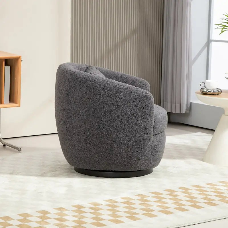 Moderner drehbarer Fasssessel für das Wohnzimmer
