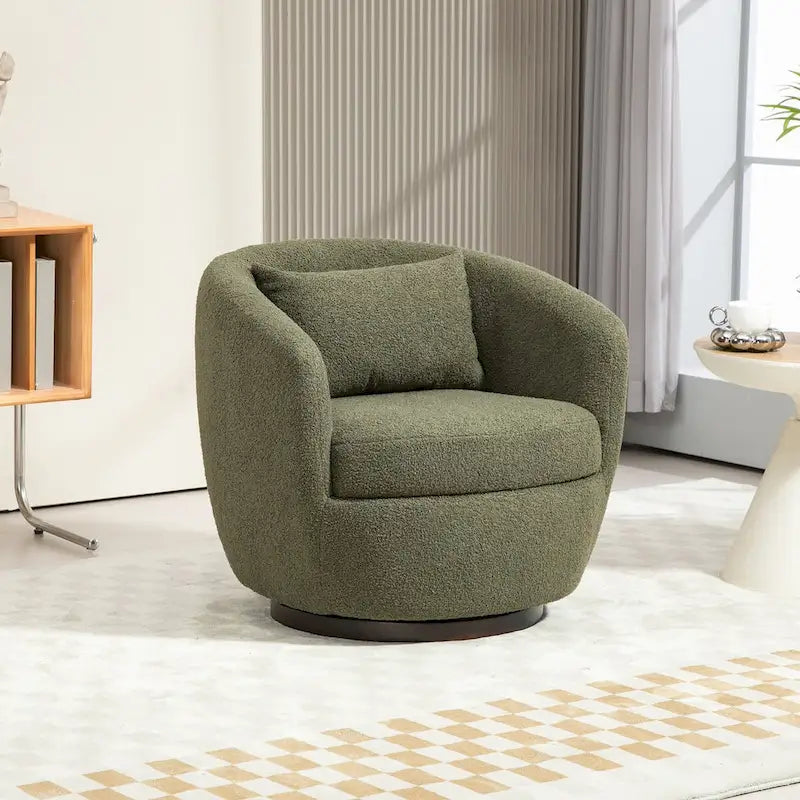 Moderner drehbarer Fasssessel für das Wohnzimmer